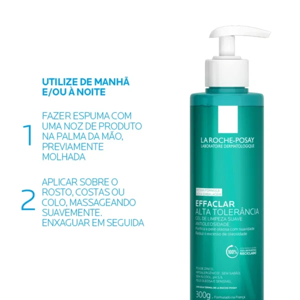 La Roche-Posay Effaclar Alta Tolerância - Sabonete Facial 300g - Image 3